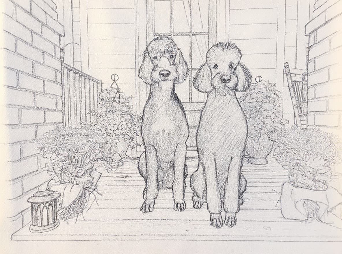 Transform image to sketch art style