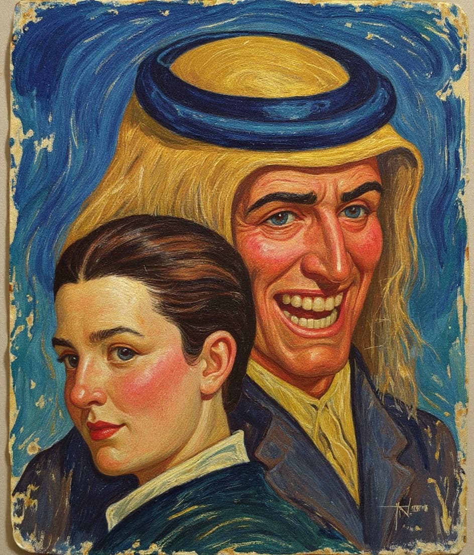 Transform image to vintage art style