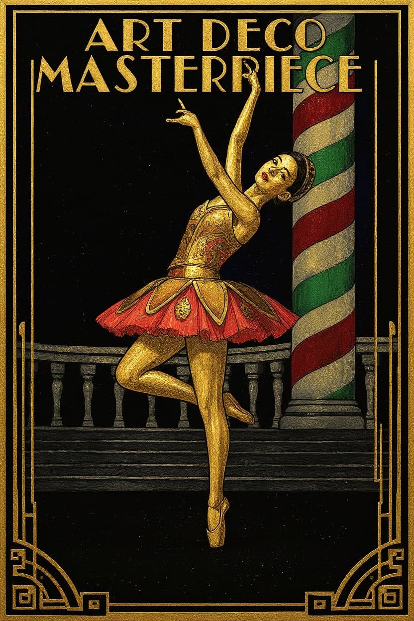 Transform image to art-deco art style