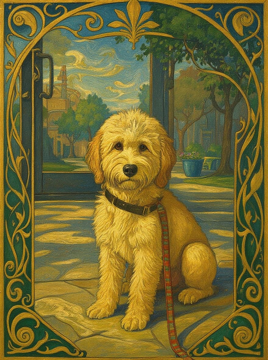 Transform image to art-nouveau art style