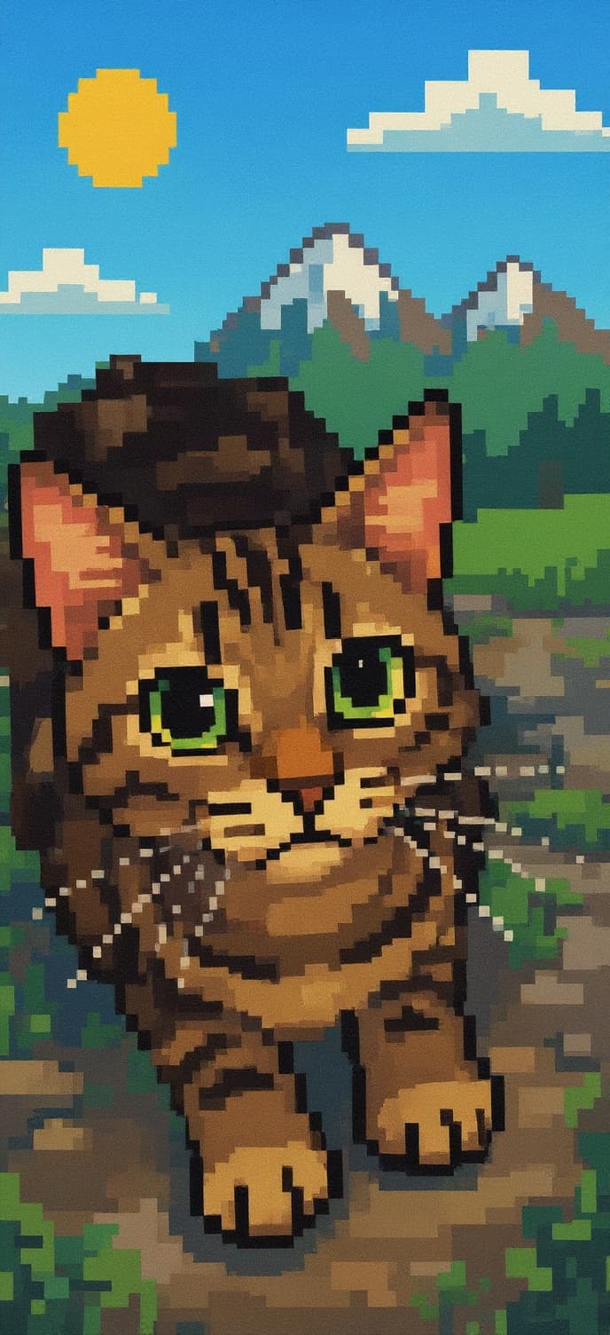 Transform image to pixel-art art style