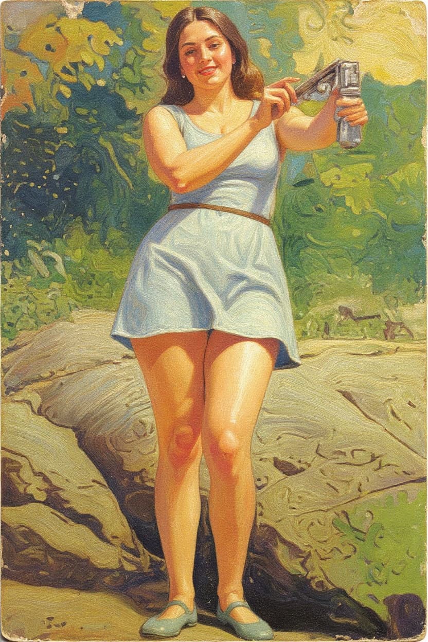 Transform image to vintage art style
