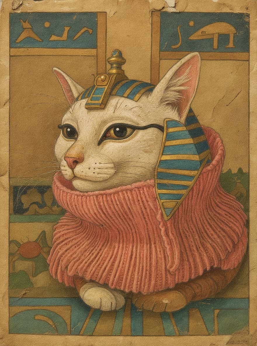 Transform image to egyptian art style