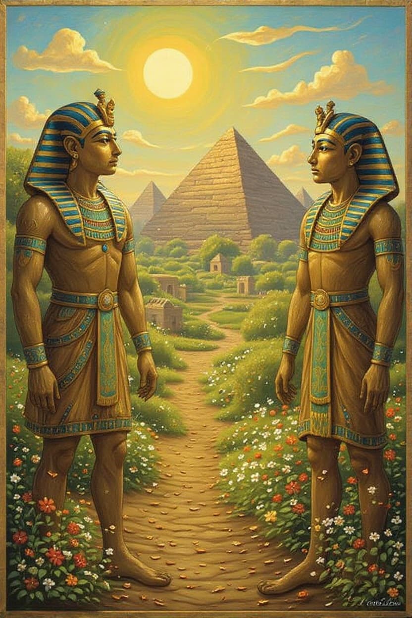 Transform image to egyptian art style