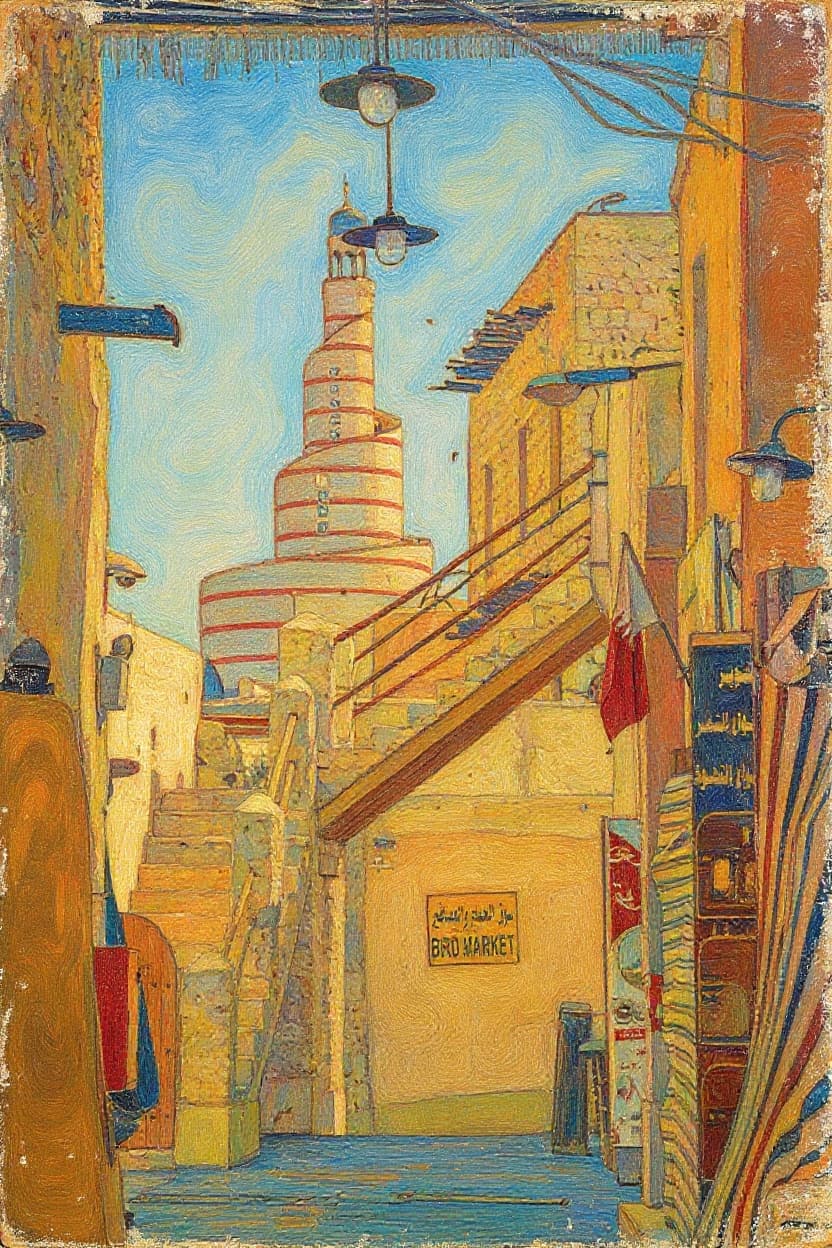 Transform image to vintage art style