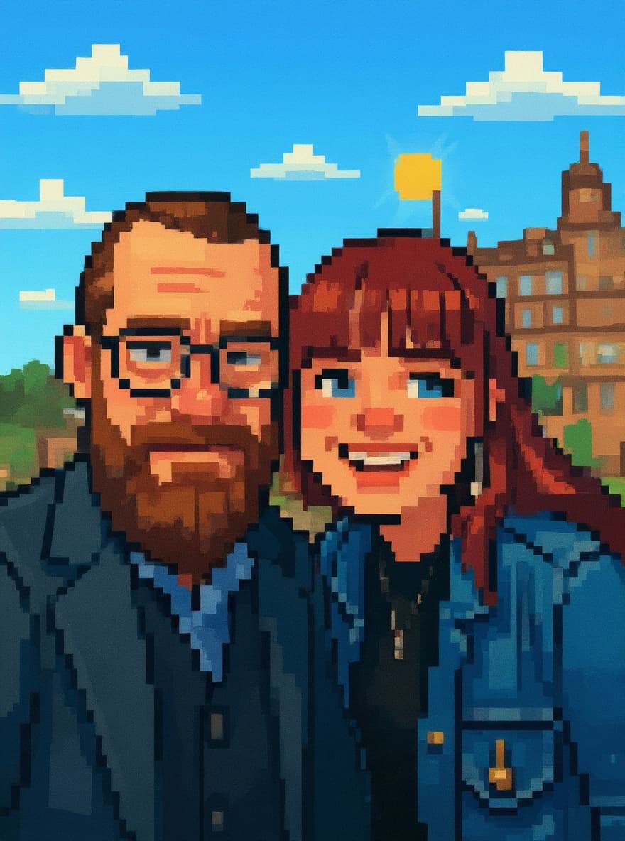 Transform image to pixel-art art style