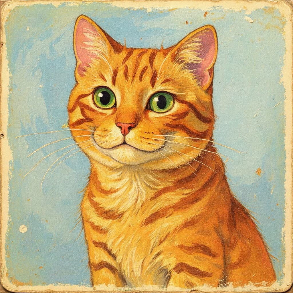 Transform image to vintage art style