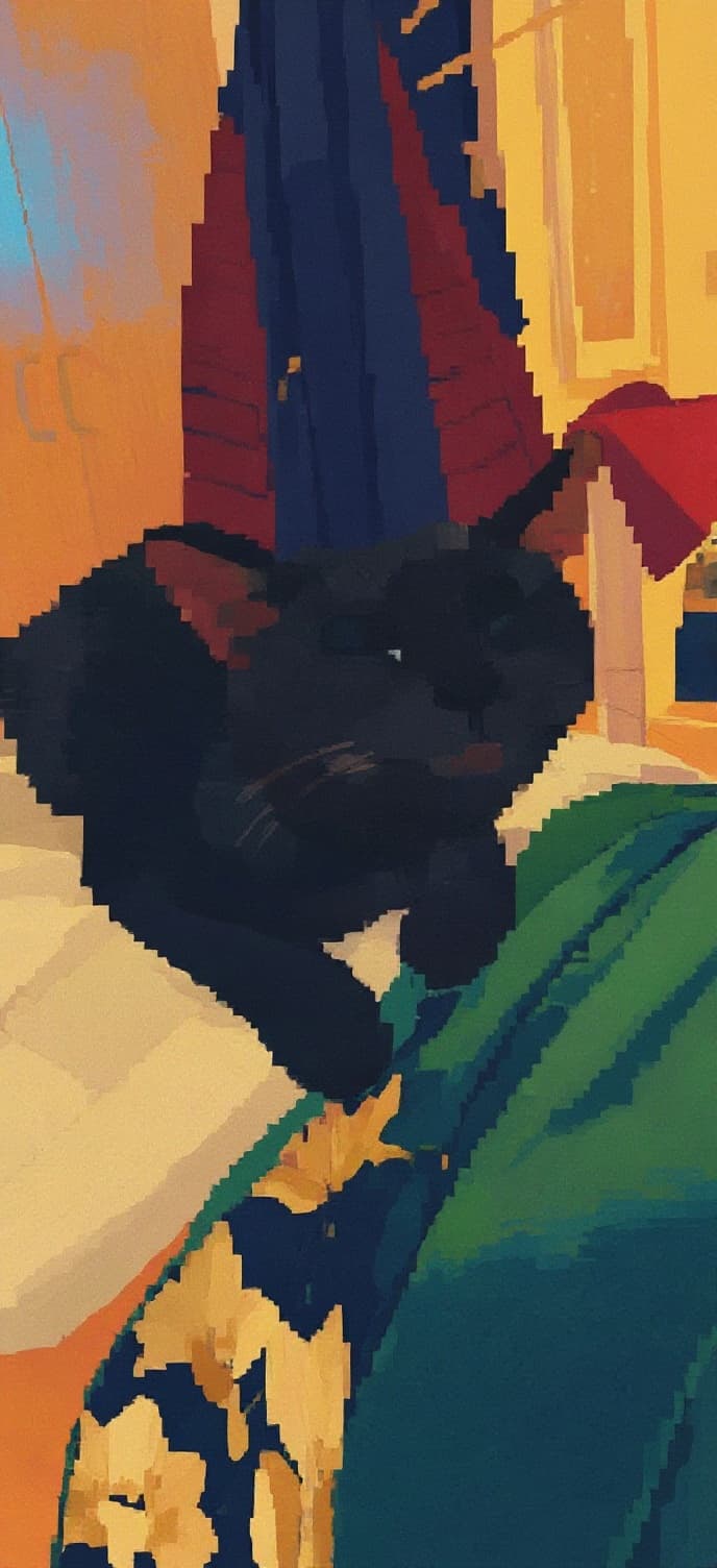 Transform image to pixel-art art style