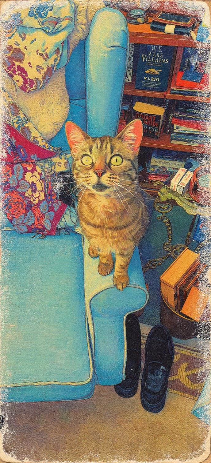 Transform image to vintage art style