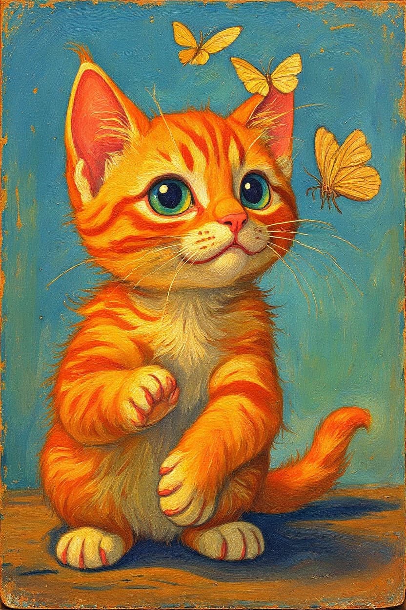 Transform image to vintage art style