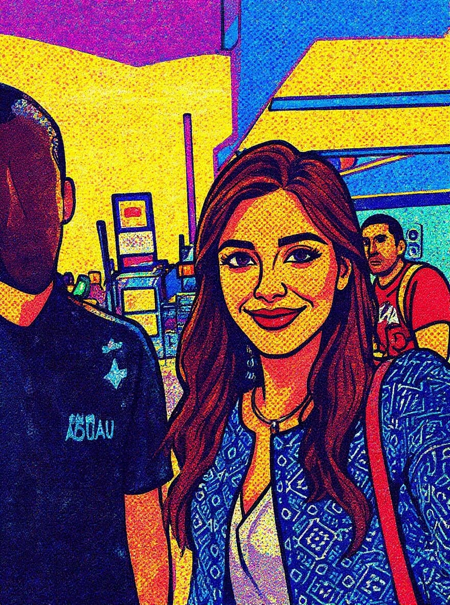 Transform image to cartoon-sticker art style