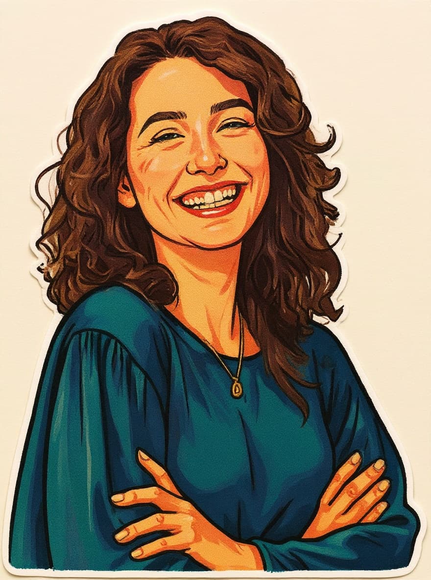 Transform image to cartoon-sticker art style