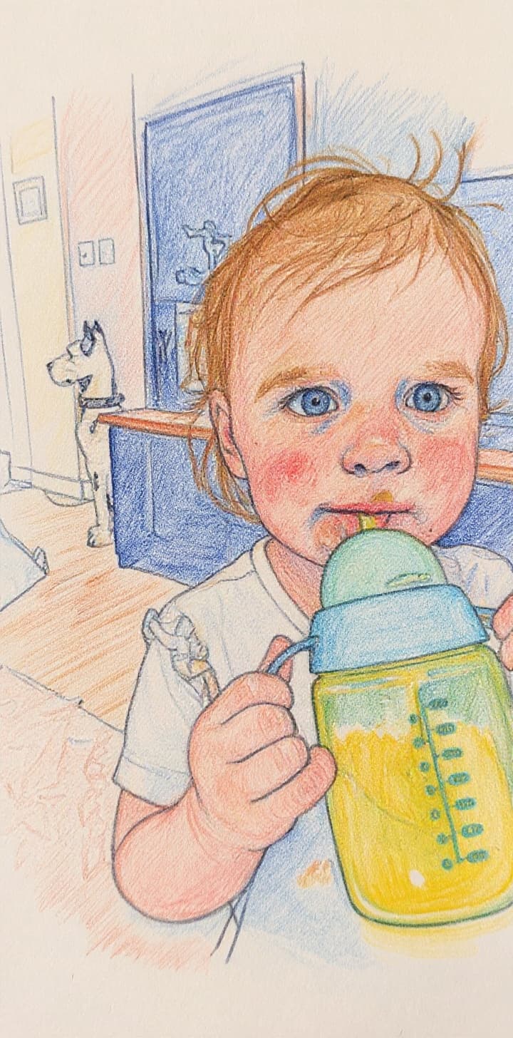 Transform image to sketch art style
