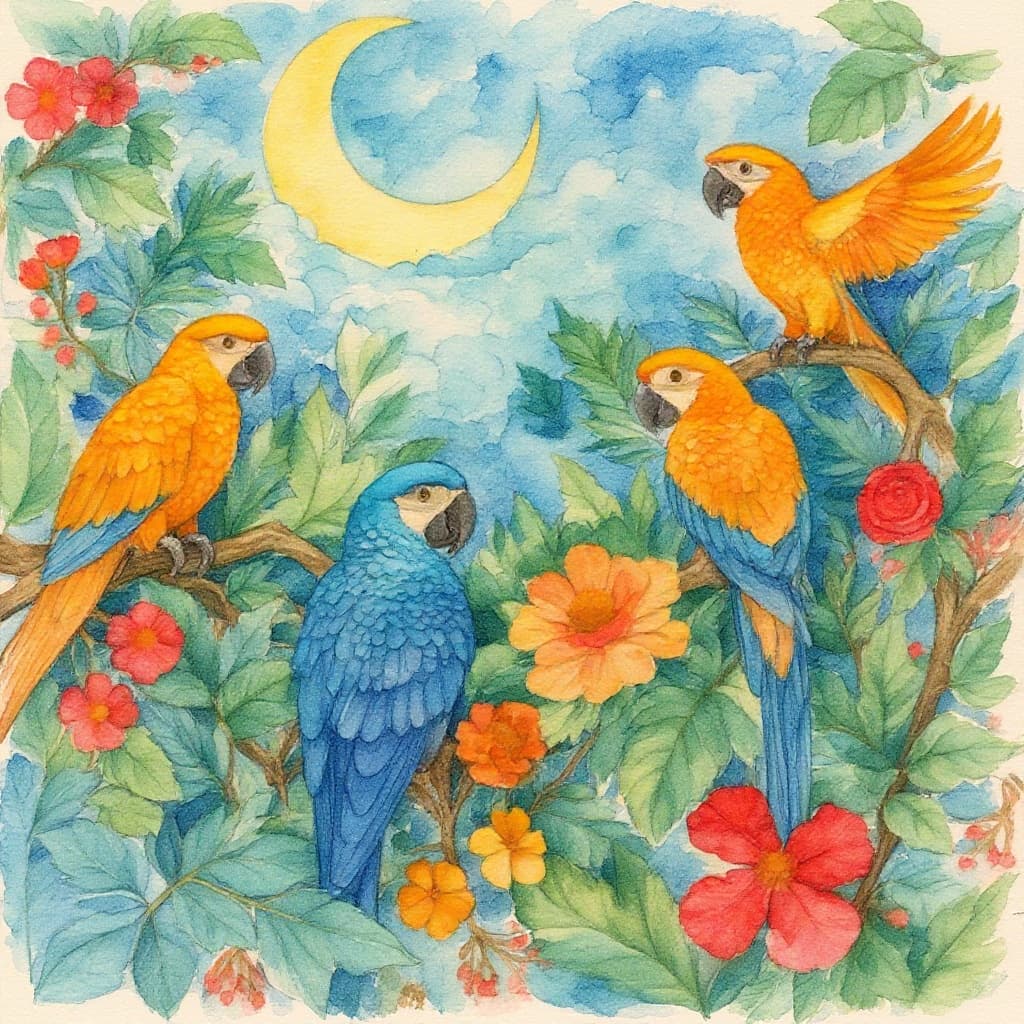 Transform image to watercolor art style