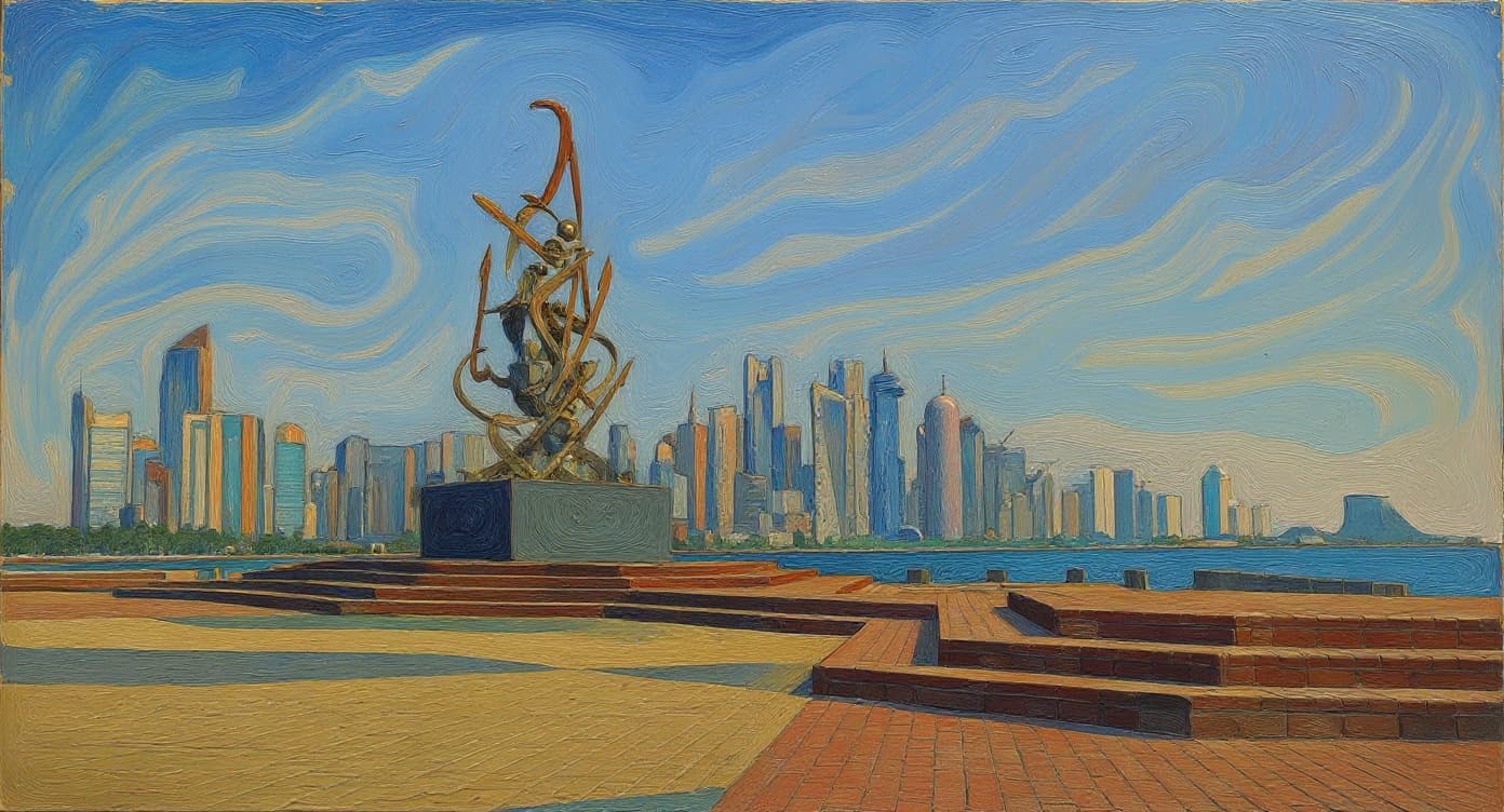 Transform image to sculpture art style