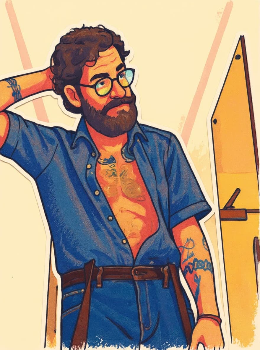 Transform image to cartoon-sticker art style