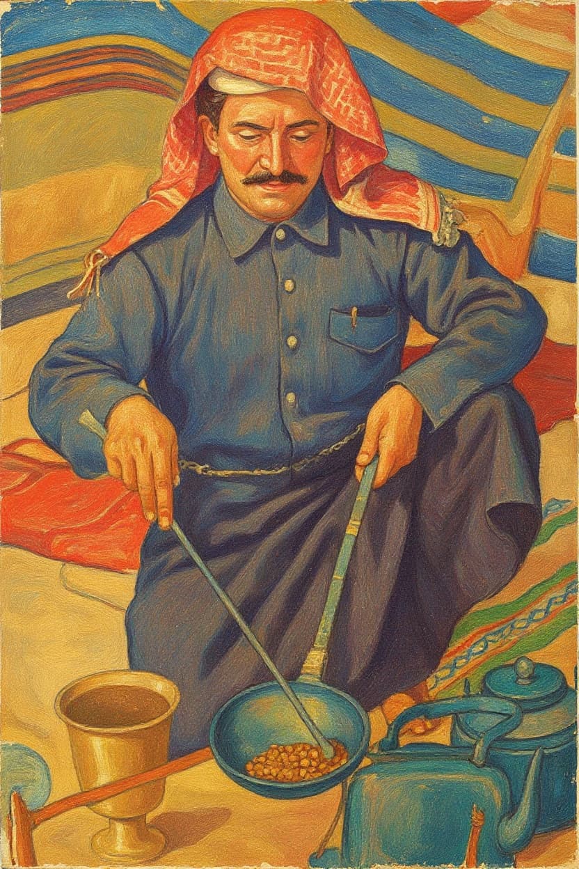 Transform image to vintage art style
