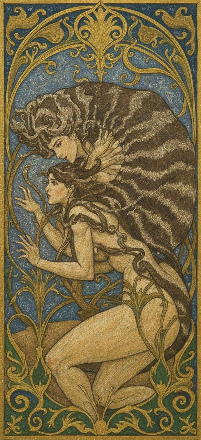 Transform image to art-nouveau art style