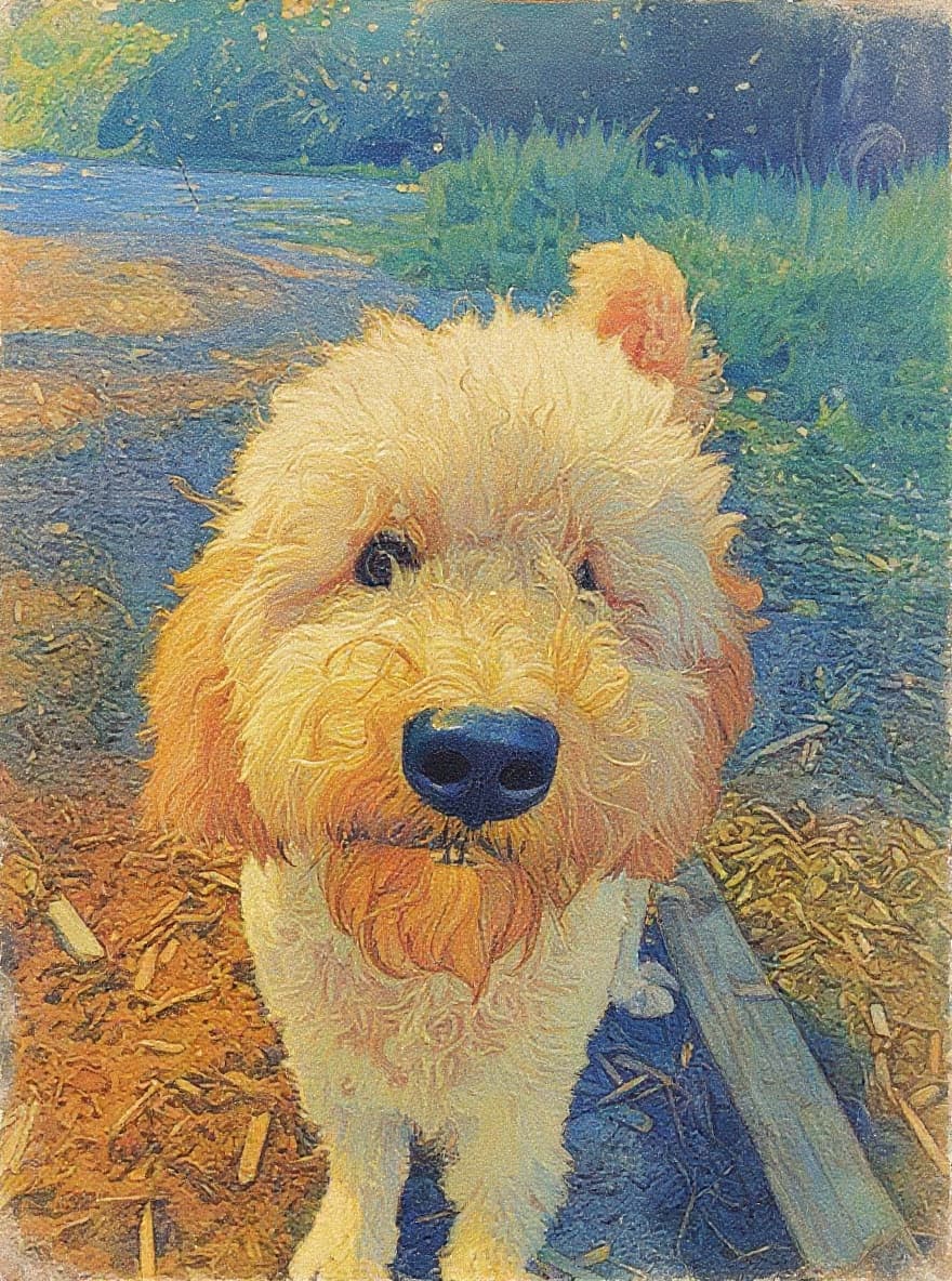 Transform image to vintage art style