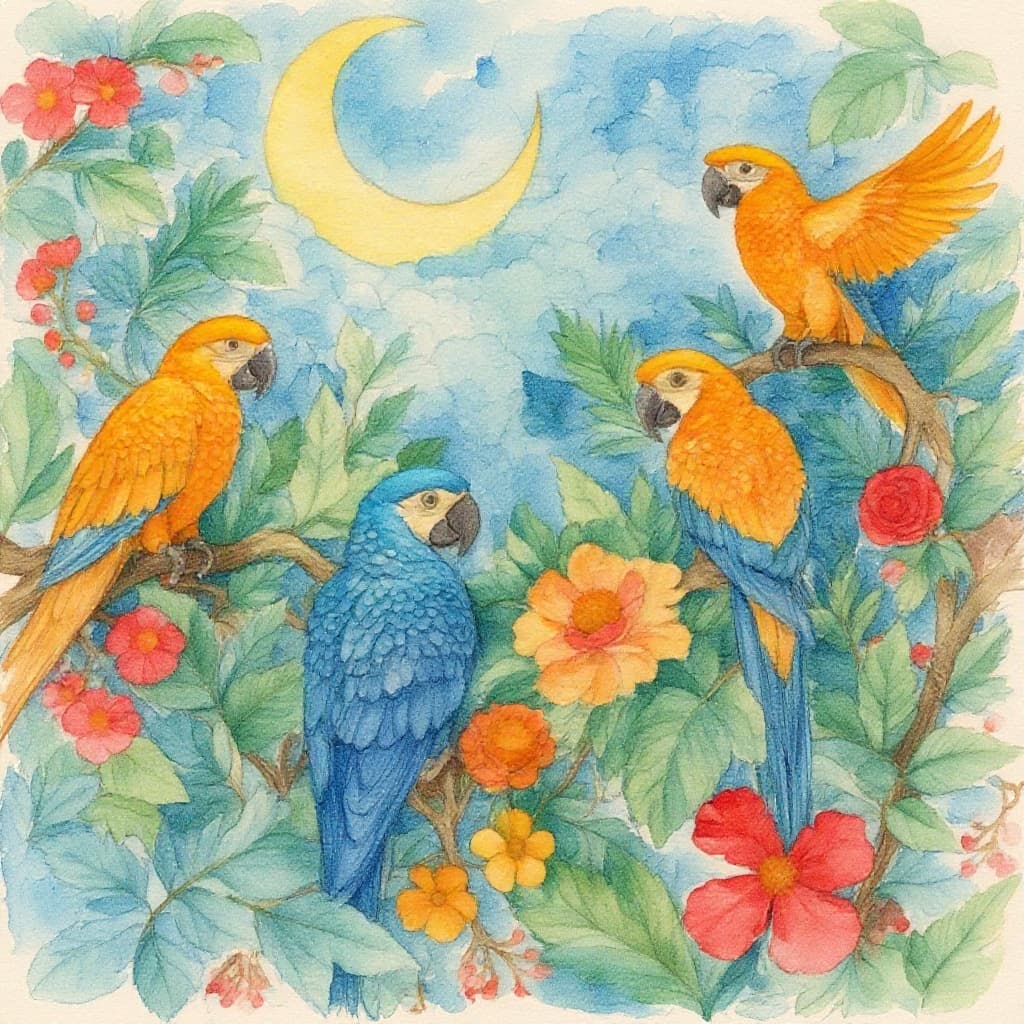 Transform image to watercolor art style