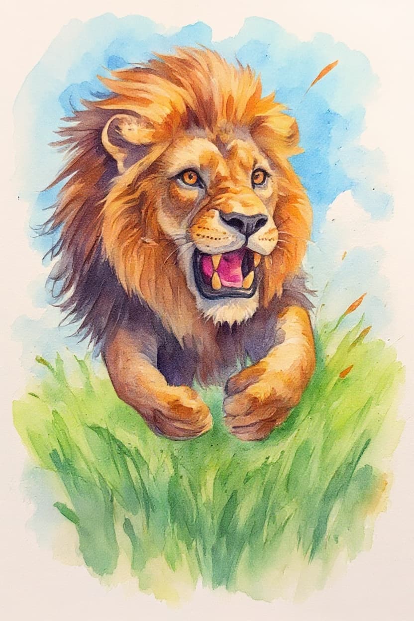 Transform image to watercolor art style