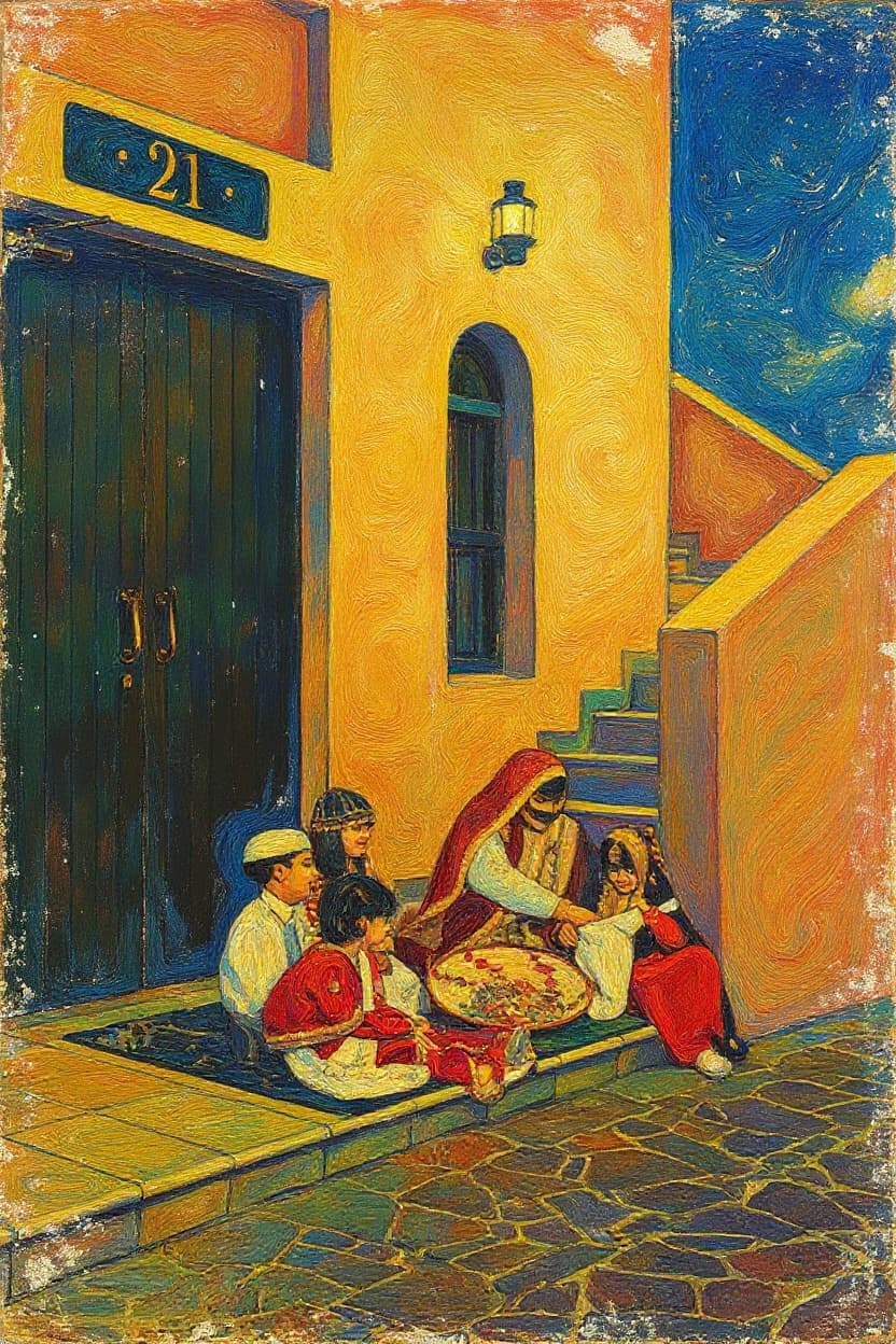 Transform image to vintage art style