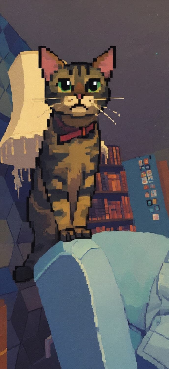 Transform image to pixel-art art style