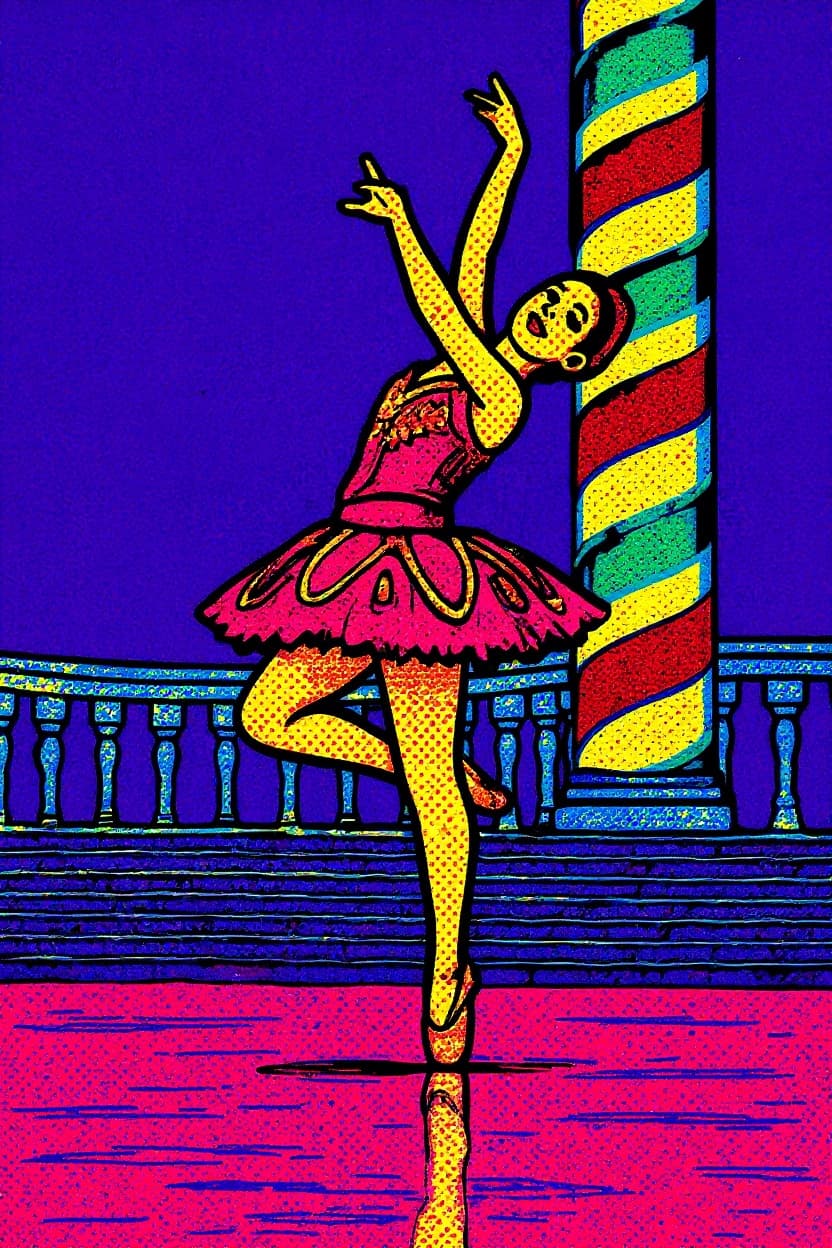 Transform image to pop-art art style