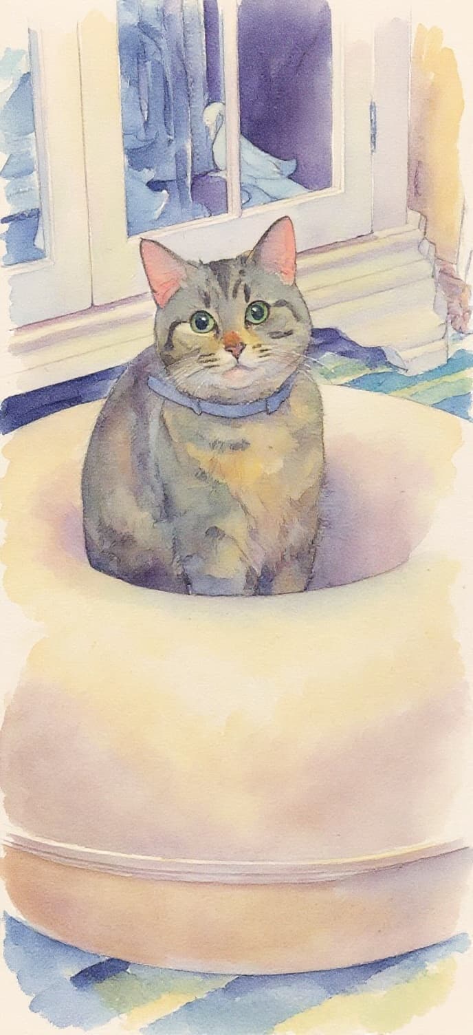 Transform image to watercolor art style
