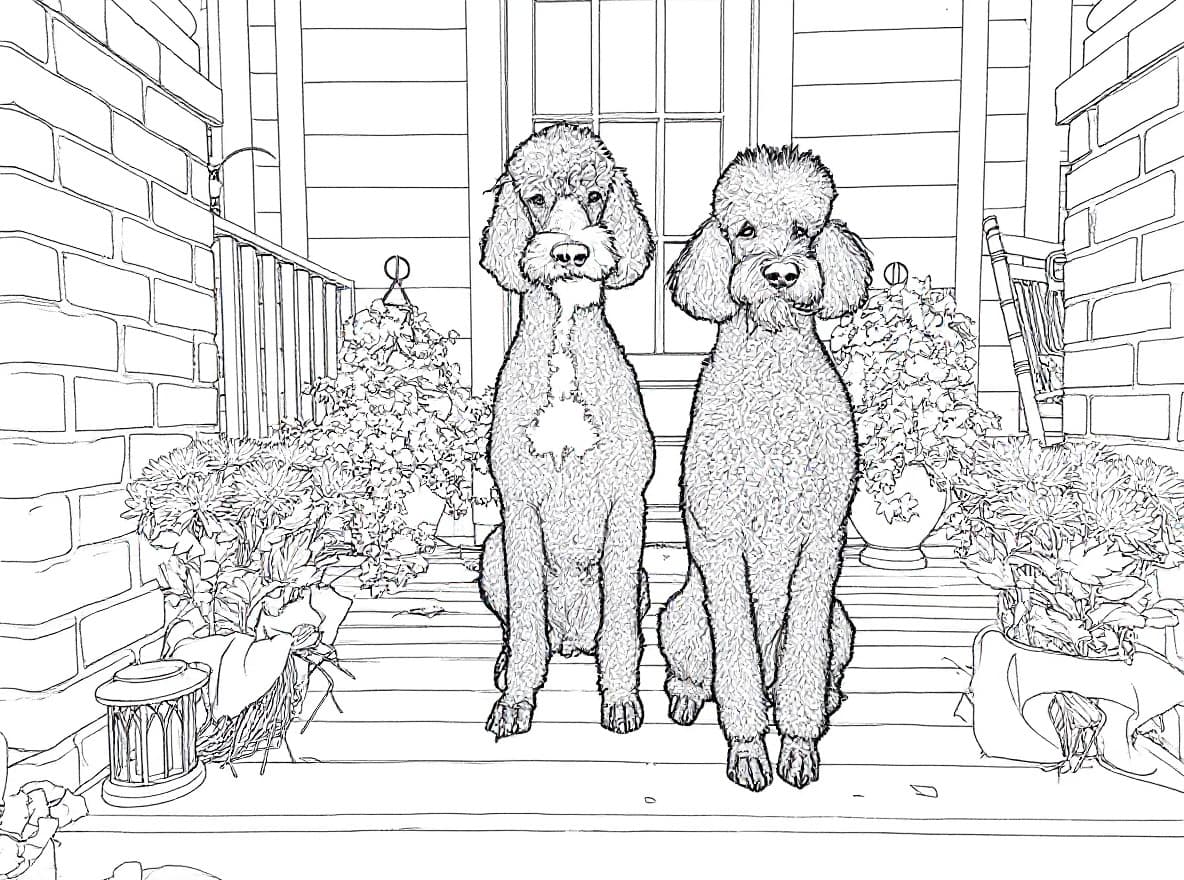 Transform image to line-art art style