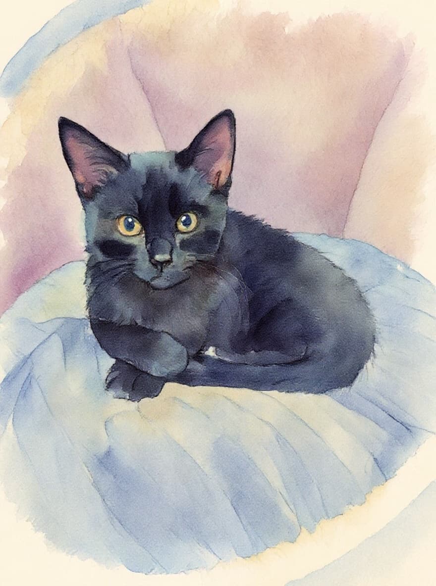 Transform image to watercolor art style