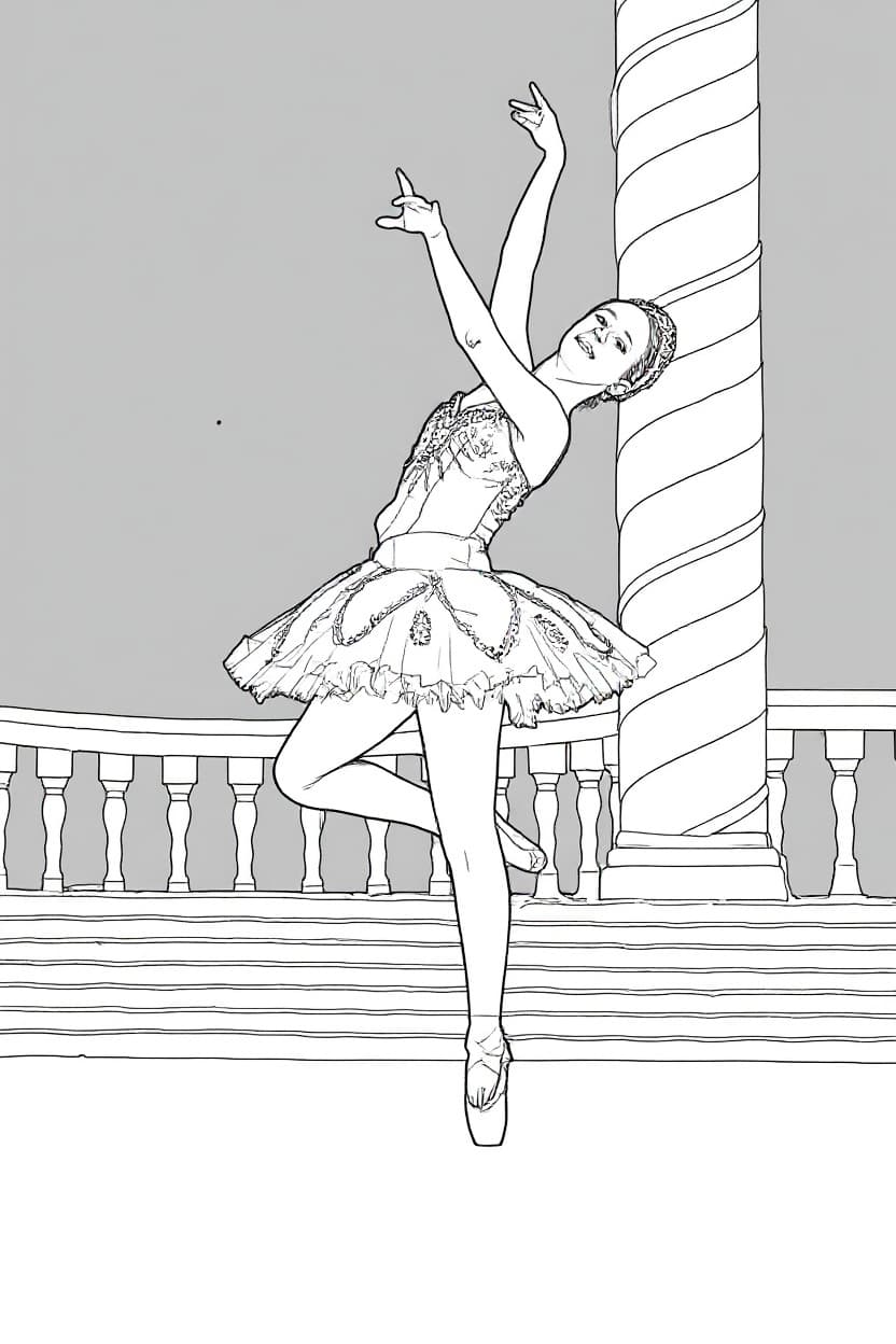 Transform image to line-art art style