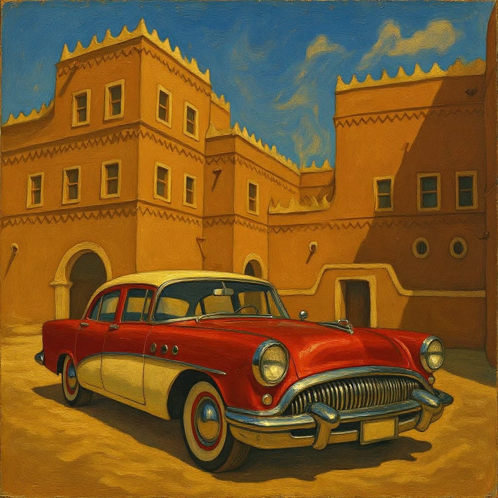 Transform image to vintage art style