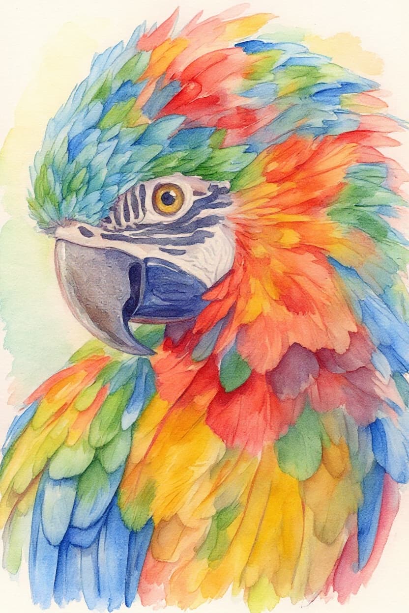 Transform image to watercolor art style