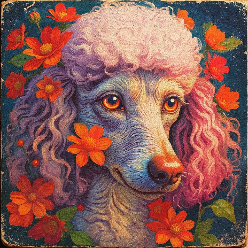 Transform image to vintage art style