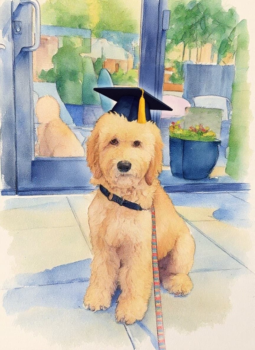 Transform image to watercolor art style