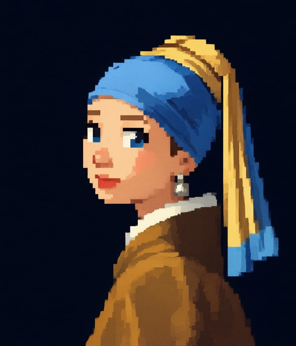 Transform image to pixel-art art style