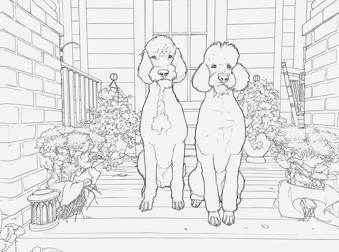 Transform image to line-art art style