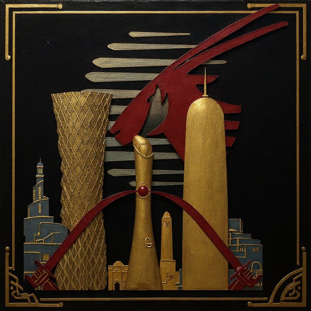 Transform image to art-deco art style