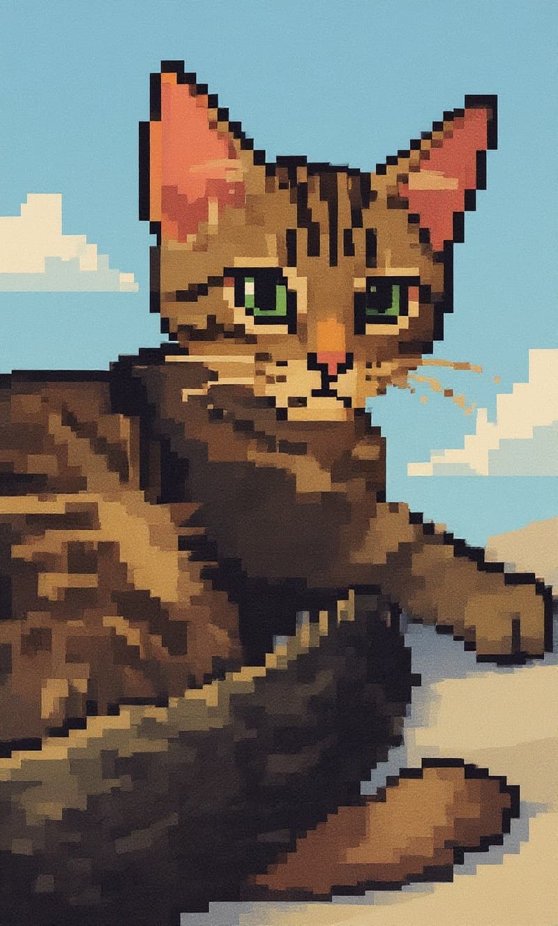 Transform image to pixel-art art style