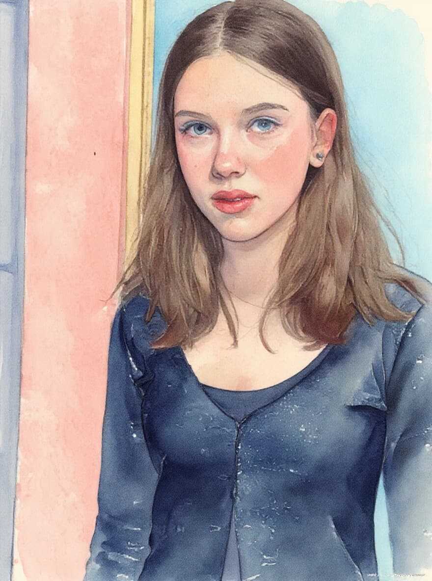 Transform image to watercolor art style