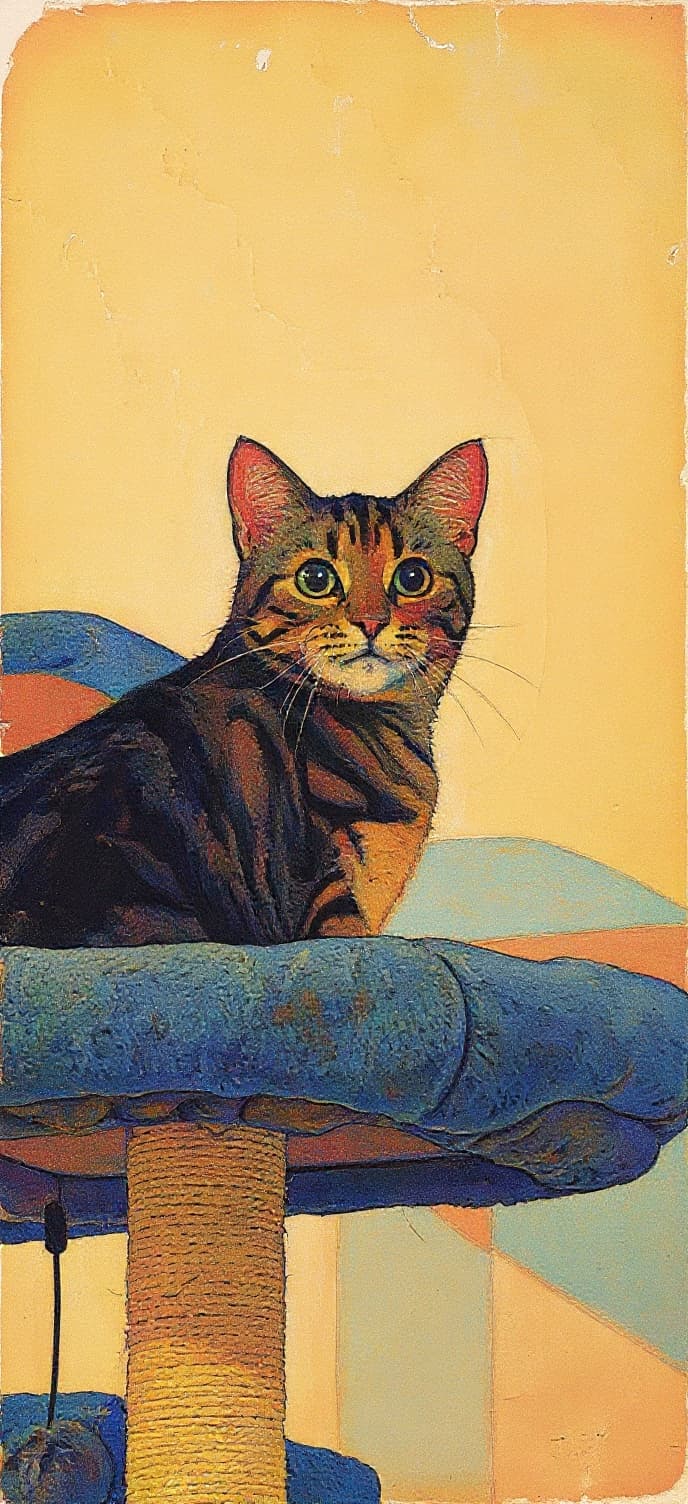Transform image to vintage art style