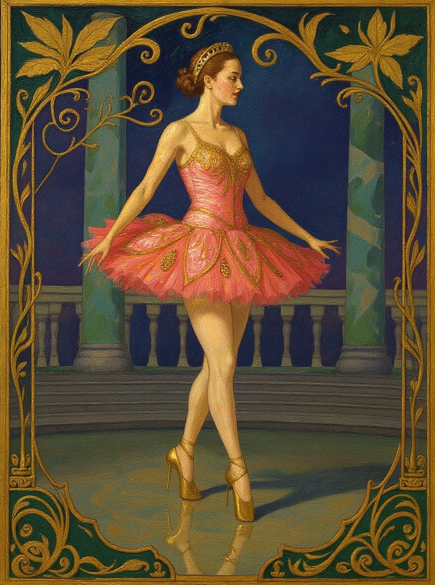 Transform image to art-nouveau art style
