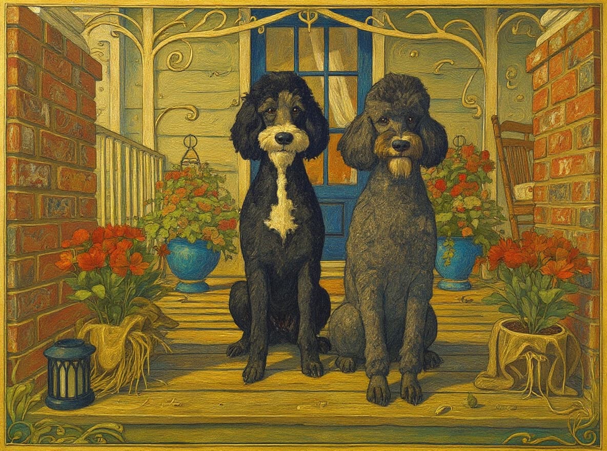 Transform image to art-nouveau art style