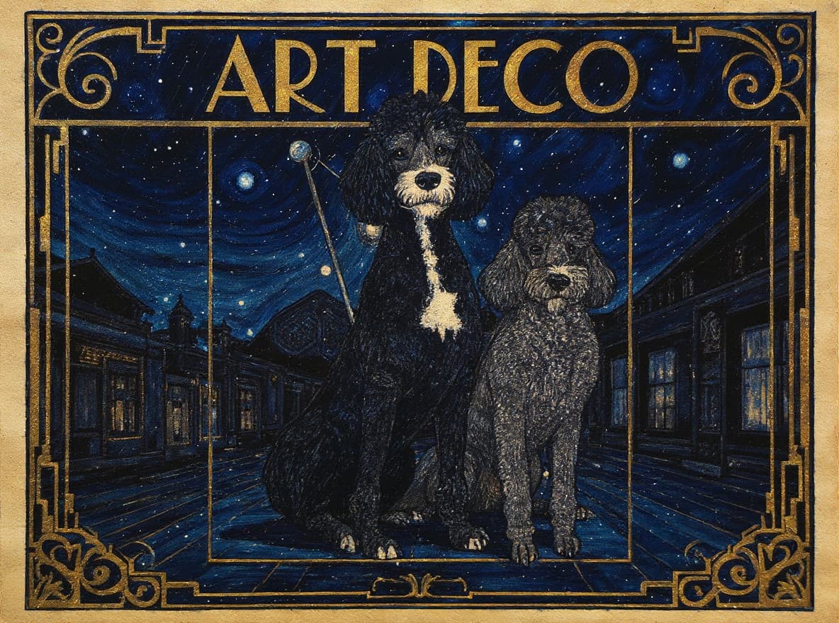 Transform image to art-deco art style