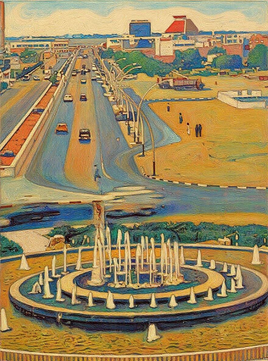 Transform image to vintage art style