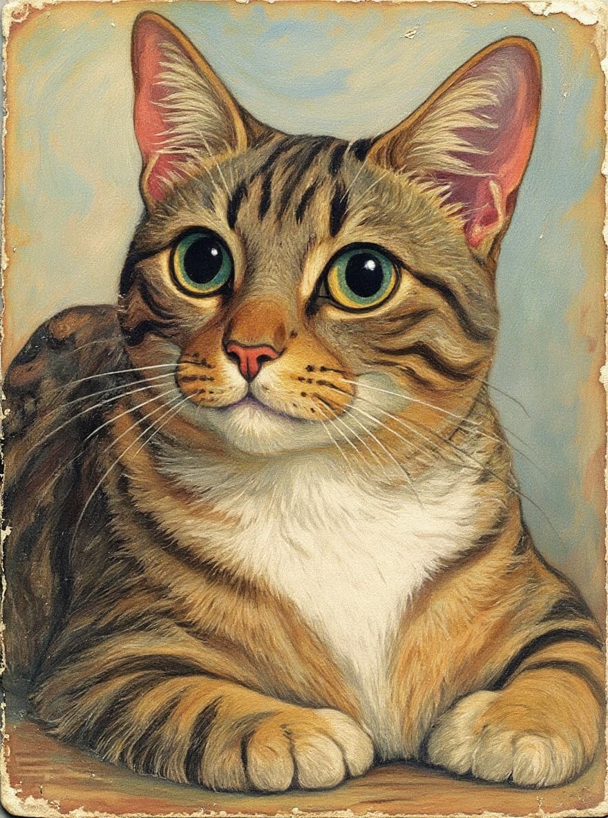 Transform image to vintage art style