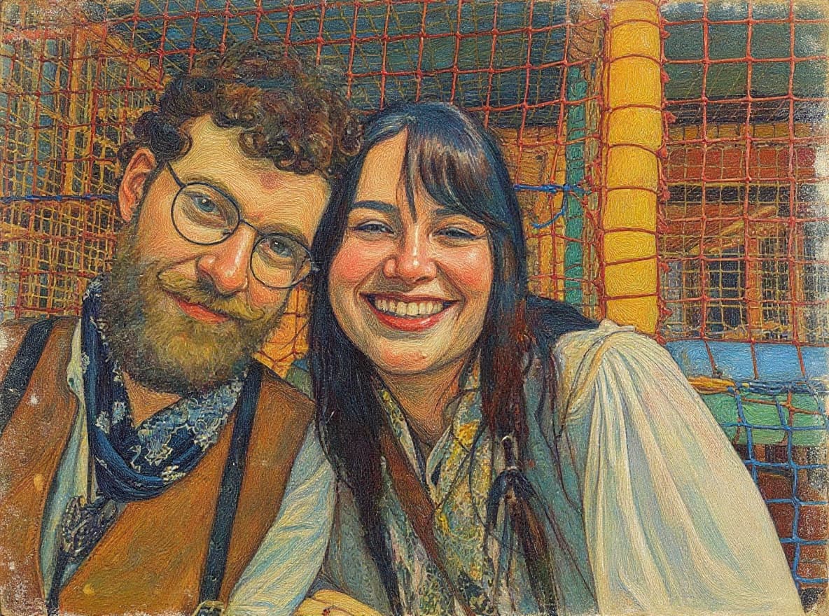 Transform image to vintage art style