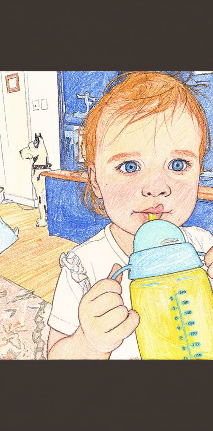 Transform image to line-art art style