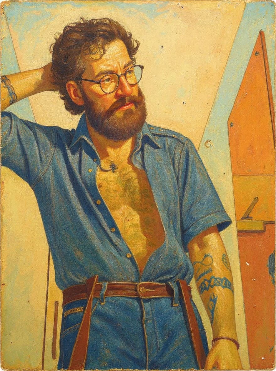 Transform image to vintage art style